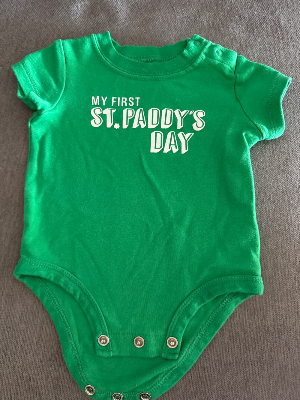Carter's Green "My First St. Paddy's Day" Baby One-Piece Bodysuit